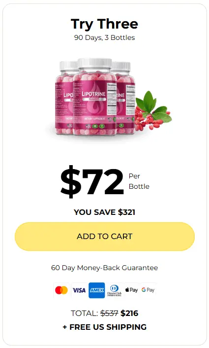 Buy LipoTrine 3 Bottle
